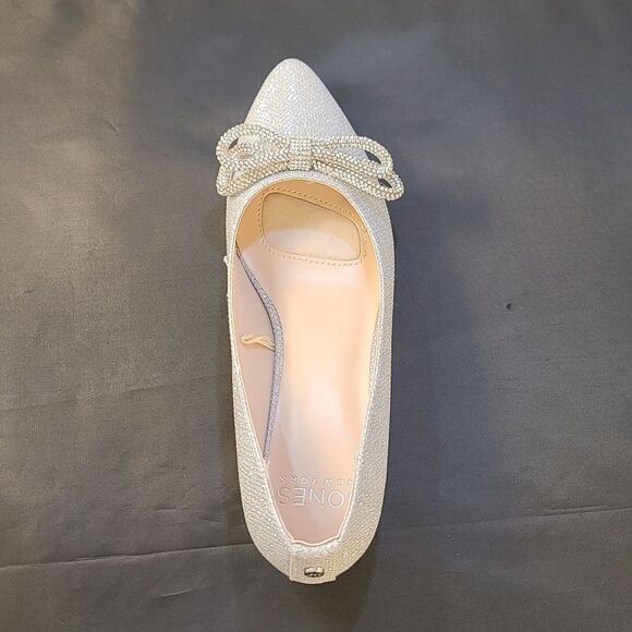 BRAND NEW JONES NEW YORK POINTED TOE WITH BOW DETAIL EMBELLISHMENTS FLAT - Picture 13 of 16
